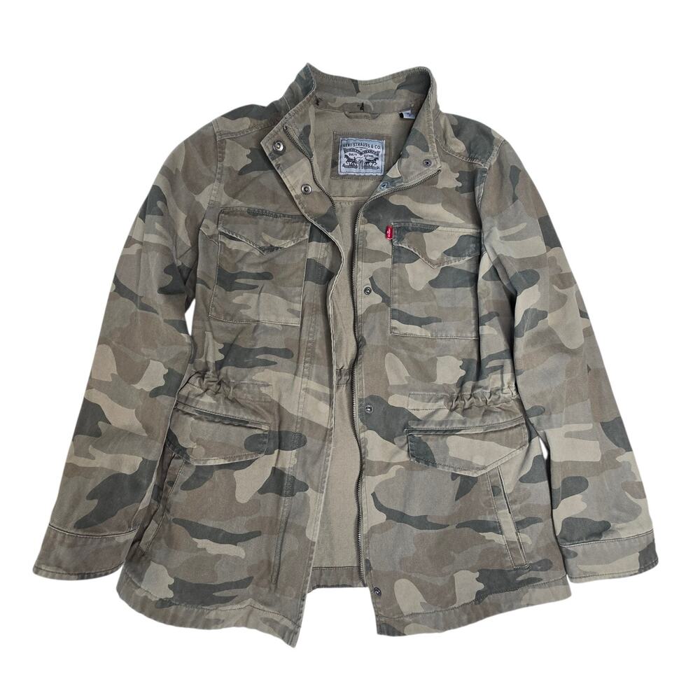 Levi's Women's Camouflage Utility Jacket - Olive Camo